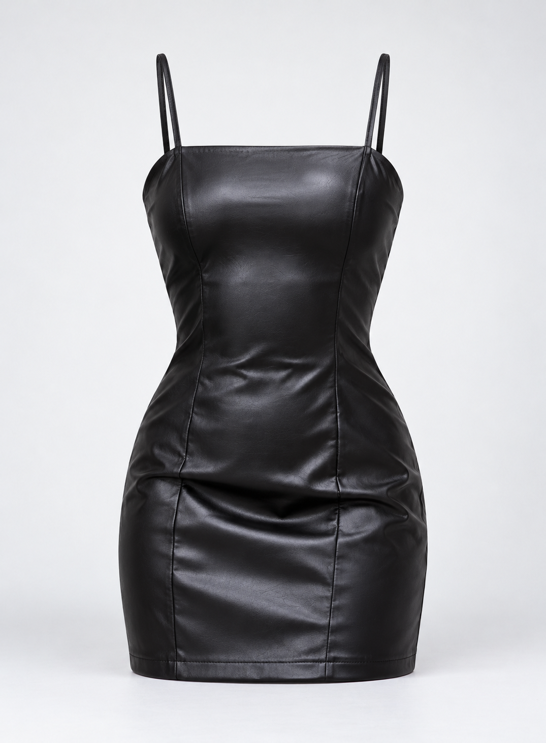Savage Faux Leather Midi Dress