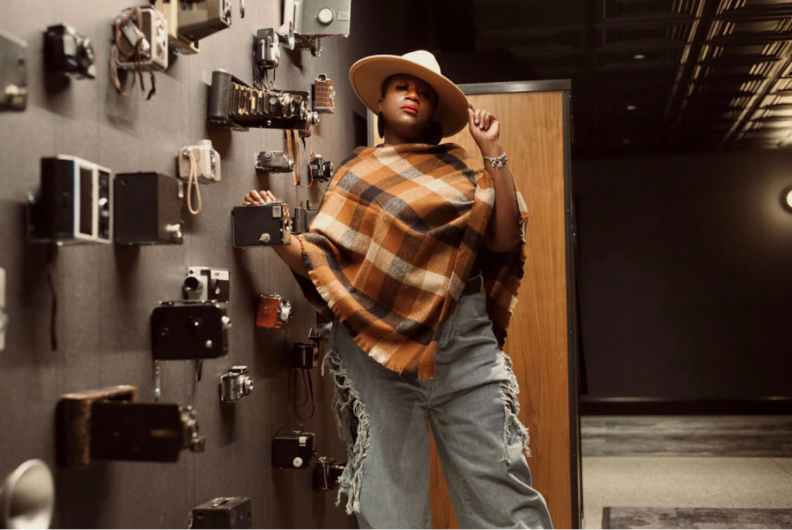 Earth Tone Poncho