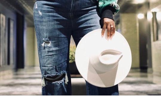 Plusher Chic Knee-Out Jeans