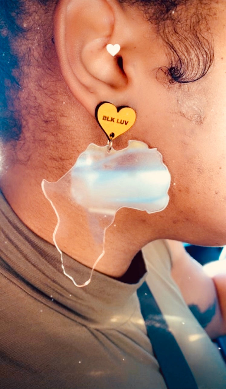 Black Love Earrings