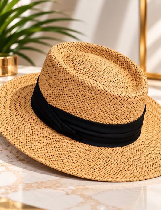 Straw Fedora Hat