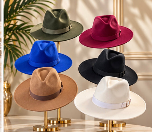 Fedora Wide Brim Hats