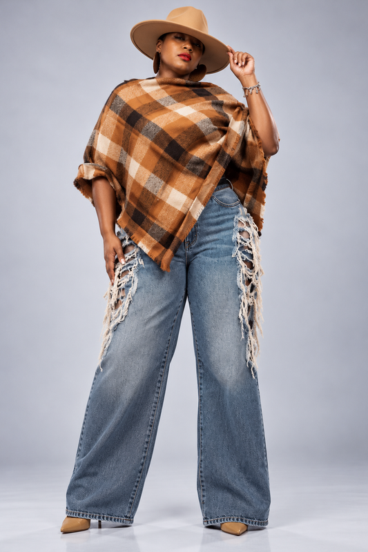 Earth Tone Poncho