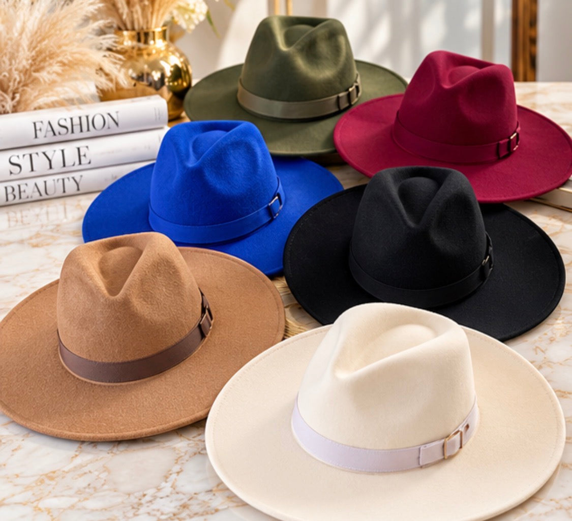 Fedora Wide Brim Hats