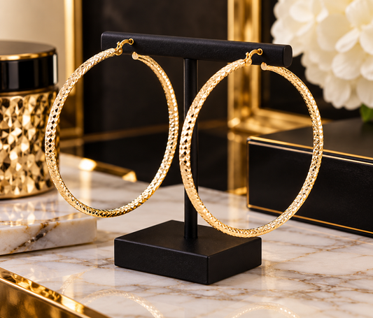Extra Large - Gold Hoops