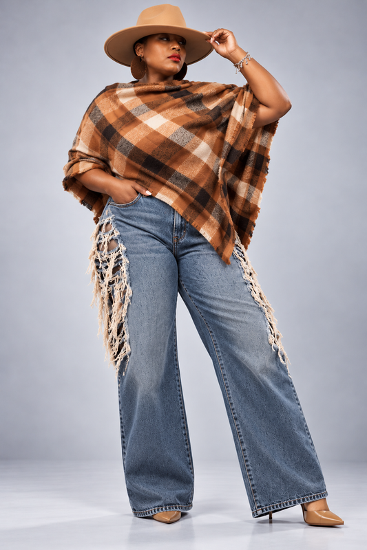 Earth Tone Poncho