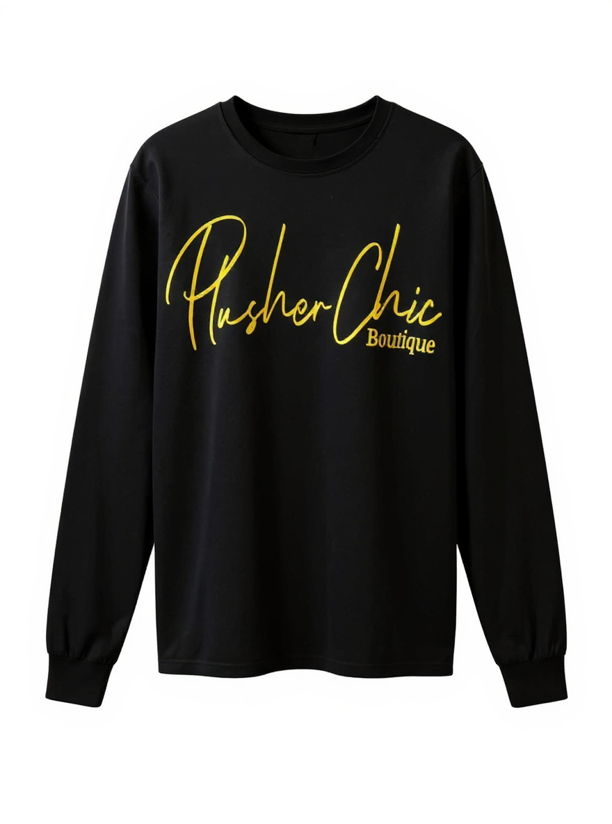 Plusher Chic Graphic Sweatshirt