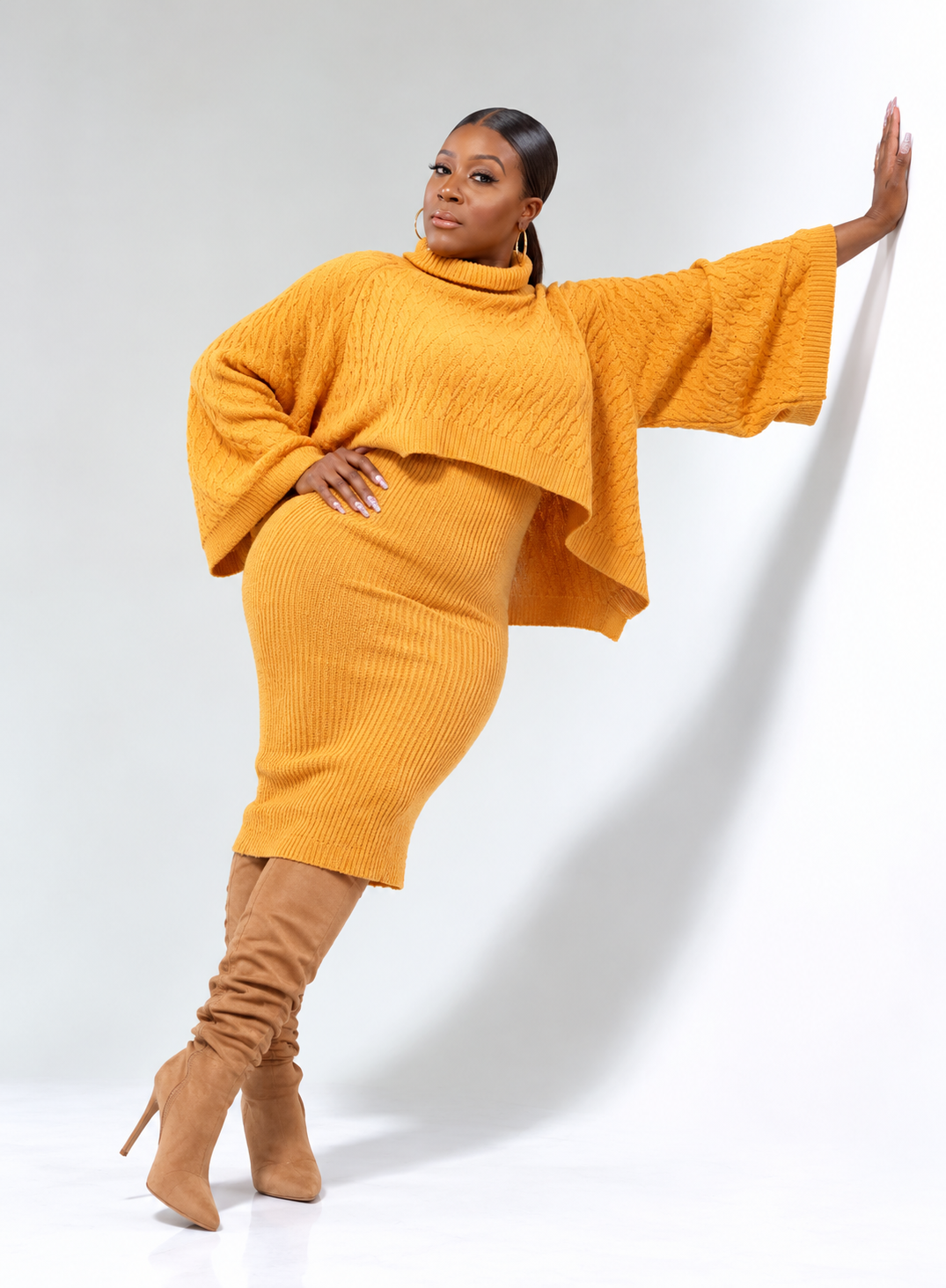 THICK WITH-IT SWEATER DRESS