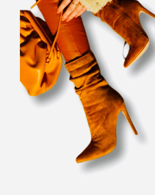 Copper Suede Booties