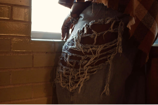 Plusher Chic Side Fringe Jeans